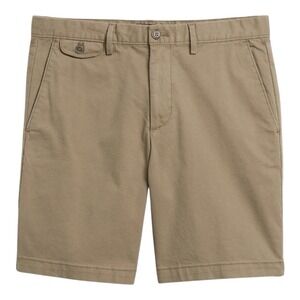 BANANA REPUBLIC Lived In Short Man Size 36 Flat Front Chino Shorts 9"
